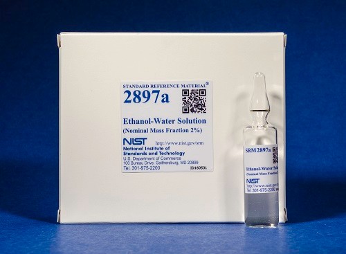 SRM 2897a - 乙醇-水溶液(標稱質量分數(shù)2%)