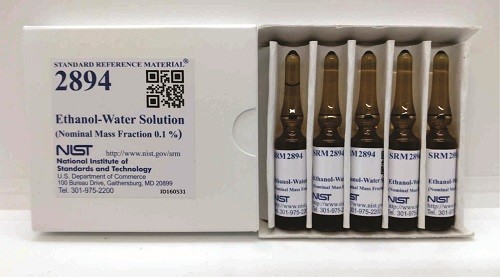  SRM 2894 - 乙醇-水溶液(標稱質量分數(shù)0.1%)