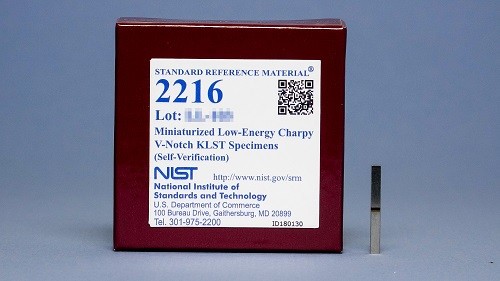 SRM 2216 - 小型化低能Charpy V-缺口KLST樣品(自驗(yàn)證)
