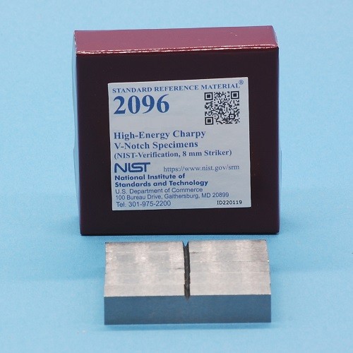  SRM 2096 - 高能Charpy V-缺口標(biāo)本(NIST-驗(yàn)證，8毫米-前鋒)