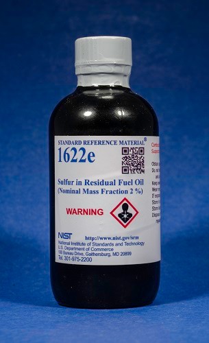 SRM 1622e - 殘余燃料油中的硫(公稱質量分數2%)
